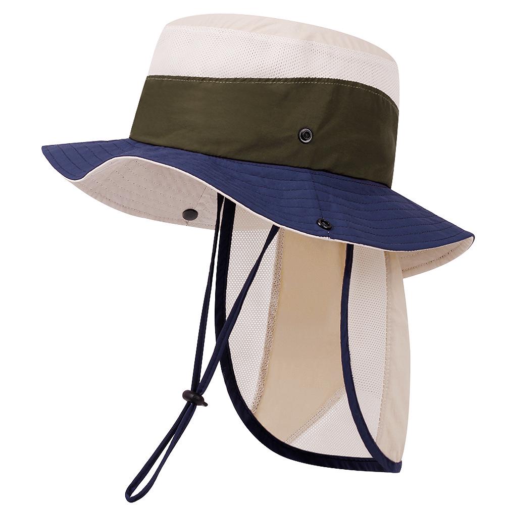 Children's Wide Brim Sun Hat for Outdoor Activities with Neck Protection - Breathable Summer Bucket Hat for Boys and Girls.