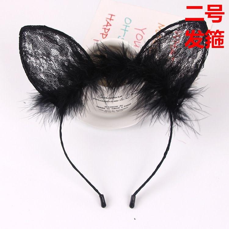 Sex Underwear Accessories Korean Edition Cat Ears Headband Holiday Party Cute Female Decorative Hairpin