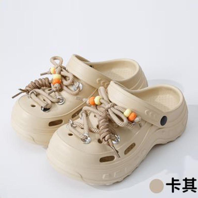 New thick-soled slippers women wear non-slip and wear-resistant cute cartoon eva slippers hole shoes wholesale