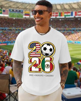 2026 Soccer Tournament Graphic Tee: USA, Canada, Mexico Fan Shirt