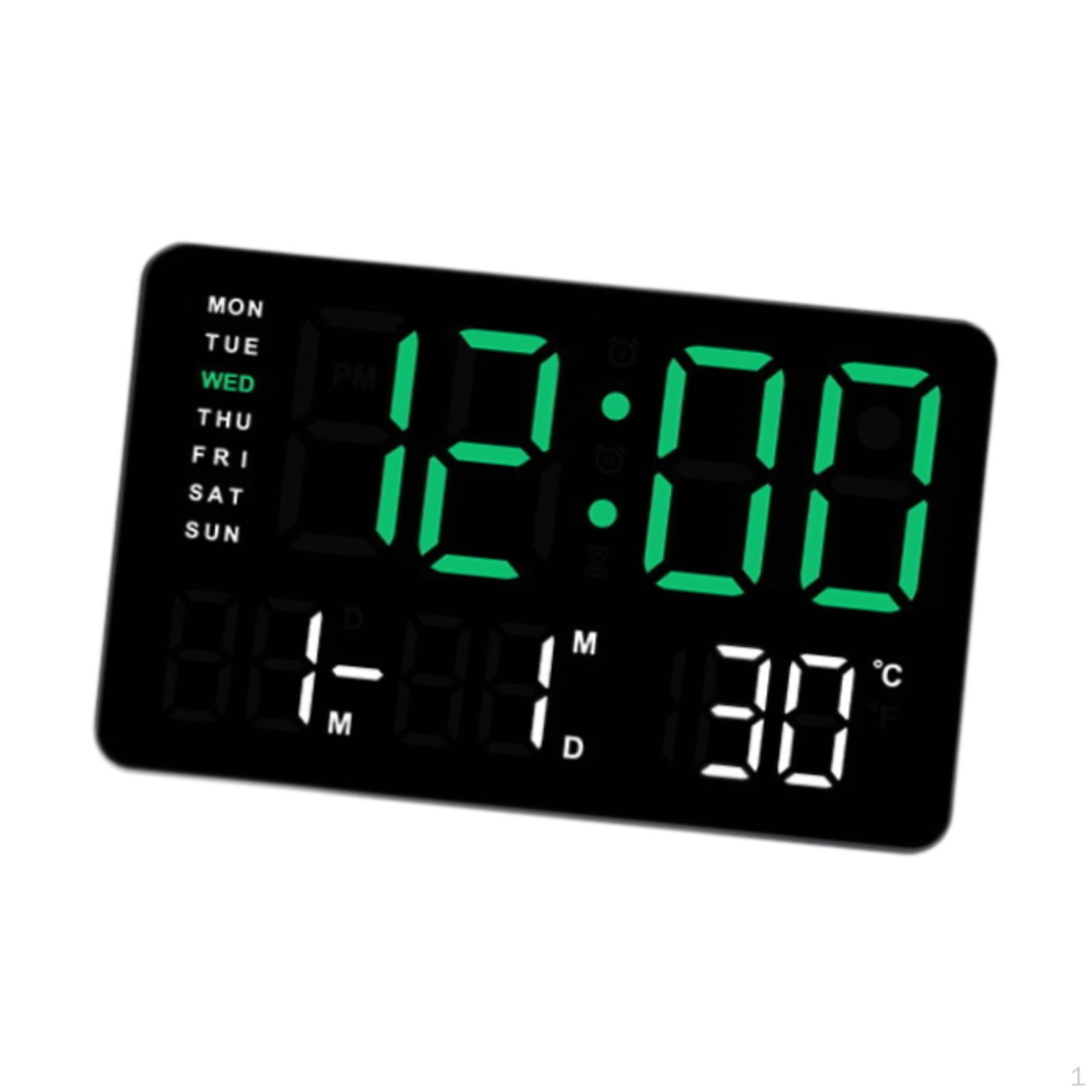 

Цифровой будильник прикроватный с регулируемой яркостью светодиодный стол для ванной комнаты Style B