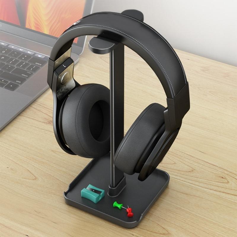 MultiFunctional Desktop Organizers Headphone Stand With Storage Tray And Secure Phone Holder For Headsets Display