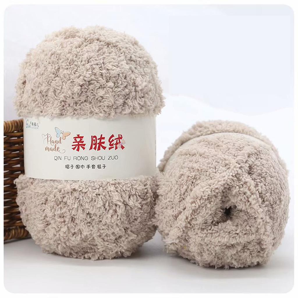 50g/PC Soft Hand Knitting Yarn Soft Thin Coral Velvet Towel Yarn For Hand Knitting Crochet Hats Socks Home Sewing Accessories