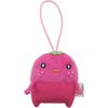 Morisaka Global Petamon Strawberry Mascot Plush Charm 5.5x2.5x6.5cm Cute Fruit Strap for Bags and Backpacks