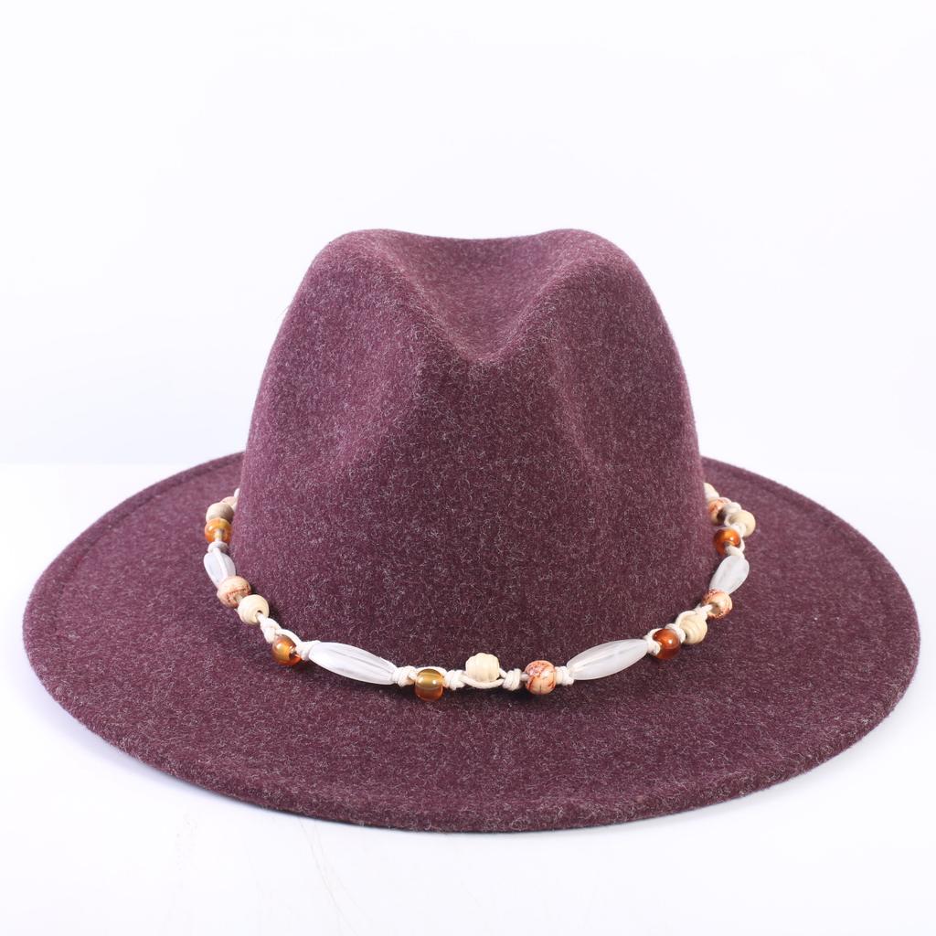 Popular European and American High-end Wool Top Hat, Men's and Women's Fashion Versatile Elegant Top Hat Jazz Hat