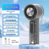 Transparent Mech-Style Portable USB Fan with Ice Pack and High-Speed Cooling