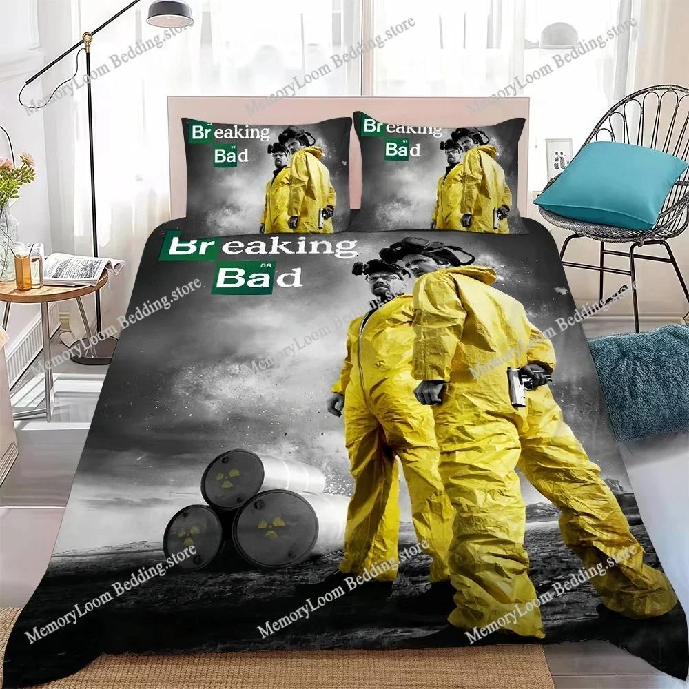 Film B-Breaking Bad Los Pollos Duvet Cover Set Bedding Soft Laundry Cotton Bed Four Seasons Student Dormitory Home Textile