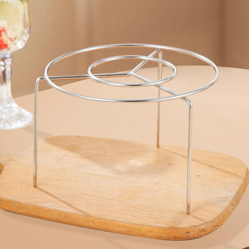 Kitchen Vertical Skewers Holder Round Air Fryer Grill Rack Detachable Grill Kebab Rack with Steel Sticks