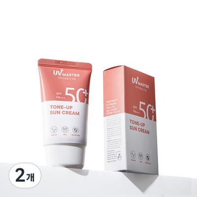 Tony Moly UV Master Tone-Up Solkrem SPF50+ PA+++, 2 enheter, 50ml