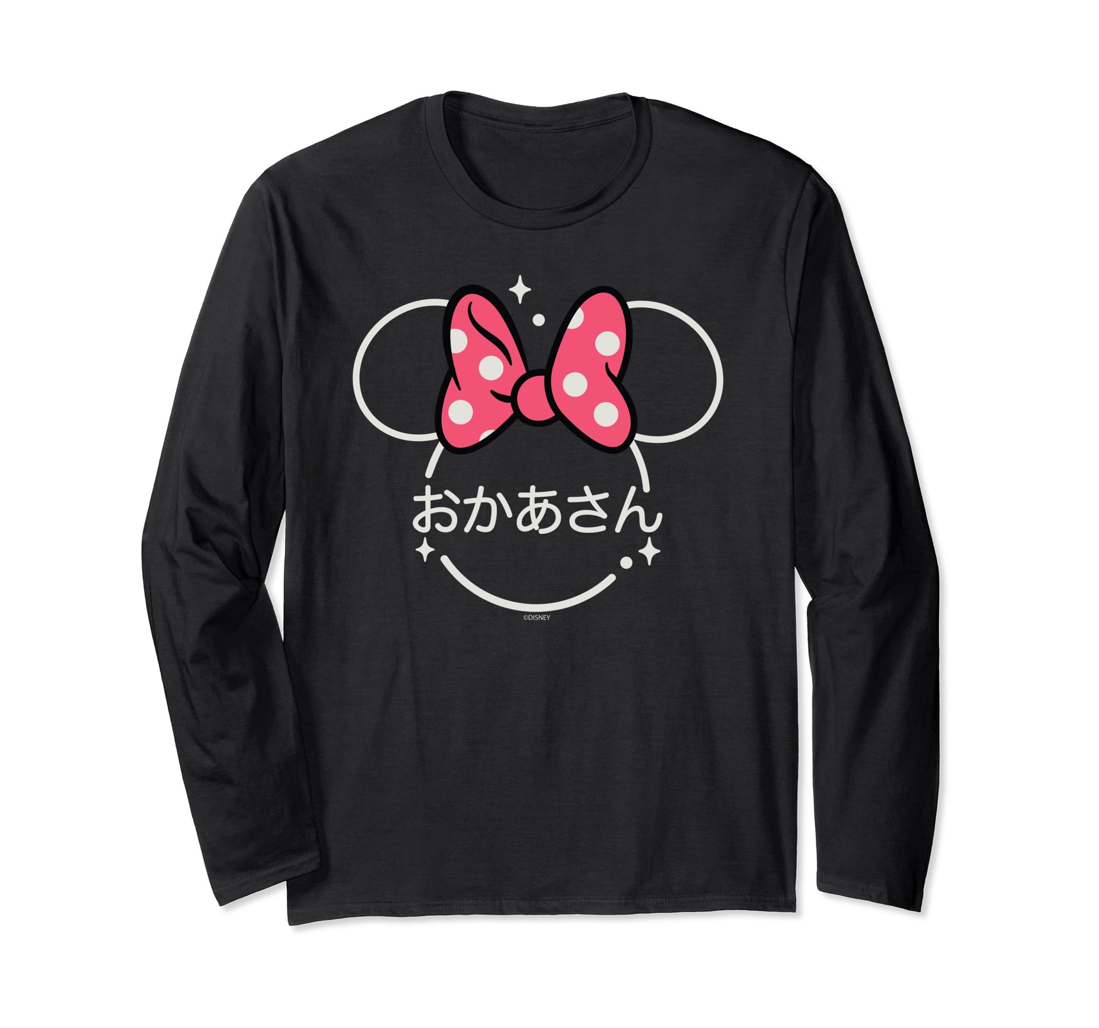 

Disney Minnie Mouse Japanese Magic Head Icon Mother Long Sleeve T-Shirt чёрный