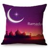 Modern Eid Mubarak Style Cushion Cover Ramadan Kareem Crescent New Moon Stars Lantern Mosque Car Decoration Pillow Case