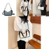 High-quality Color-block Shoulder Bag 2024 For Women Street Style Pu Crossbody Bag With Trendy Stitching Ins Style