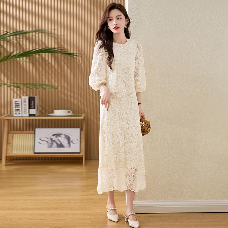 

Women s Summer 2025 Lace Top & Skirt Set - ME5566 XXL 125-135 lbs