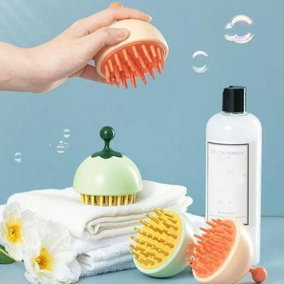 Silikon Şampuan Saç Derisi Saç Masaj Aleti Tarak Banyo Temizleme Peeling Fırçası Şampuan Masaj Aleti Saç Derisi Akupunktur Noktası Masaj Fırçası