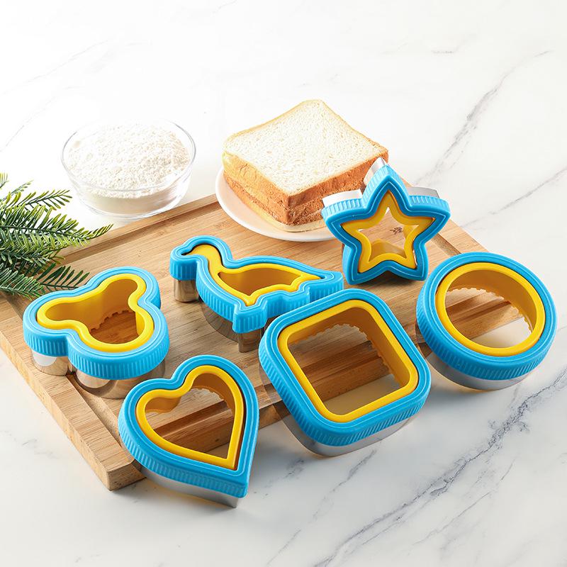 Stainless Steel Sandwich & Cookie Cutter Set - DIY Baking Tools for Bread & Toast