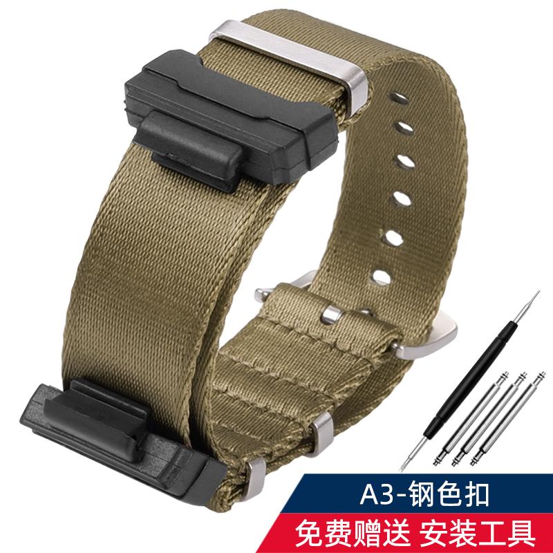 16mm Adapter+ Conversion Nylon Strap For Casio Gshock GA120 GA100 5600 GWM5610 DW6600 Watchband Accessories