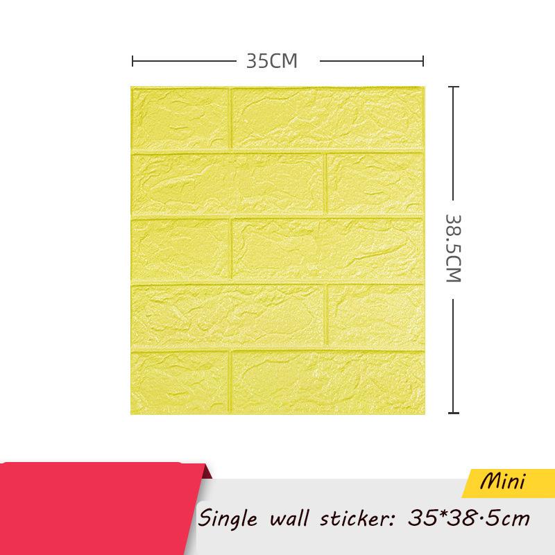 35*38.5cm 3D Wall Sticker Self Adhesive Panel Living Room Background Brick Waterproof Wallpapers Mural Bedroom DIY Decorative