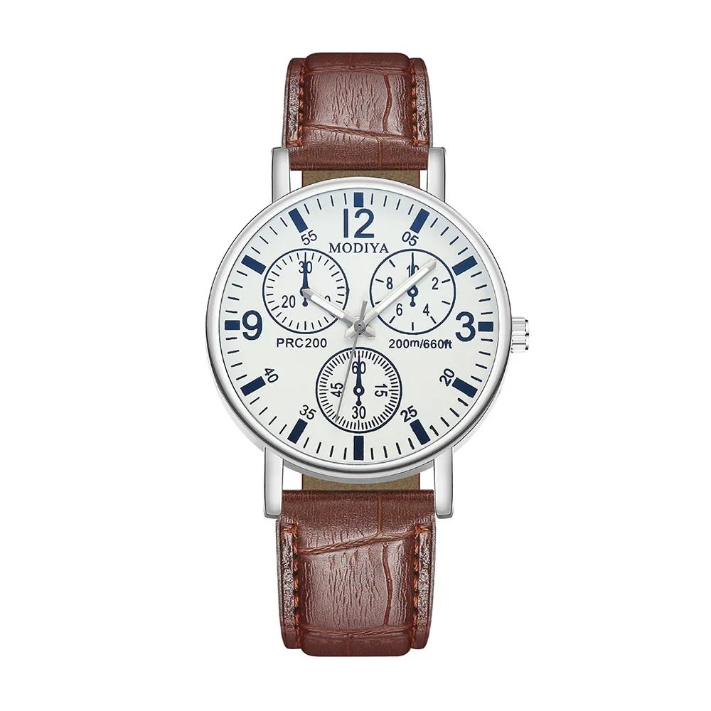 Business Luxury Leather Strap Analog Quartz Watches for Men Women Wristwatches Clock Casual Simple Man Watches Reloj Hombre