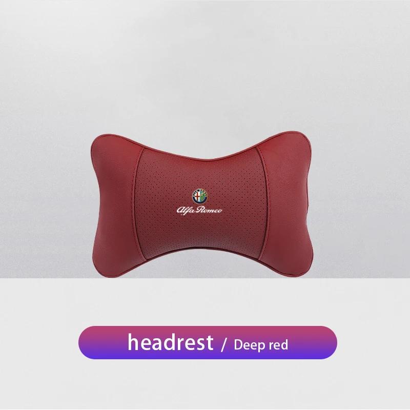 

Car Stickers For Alfa Romeo 1Pcs Car Seat Headrest Neck Pillow Auto Interior Accessories For Alfa Romeo Giulietta GT 159 147 156