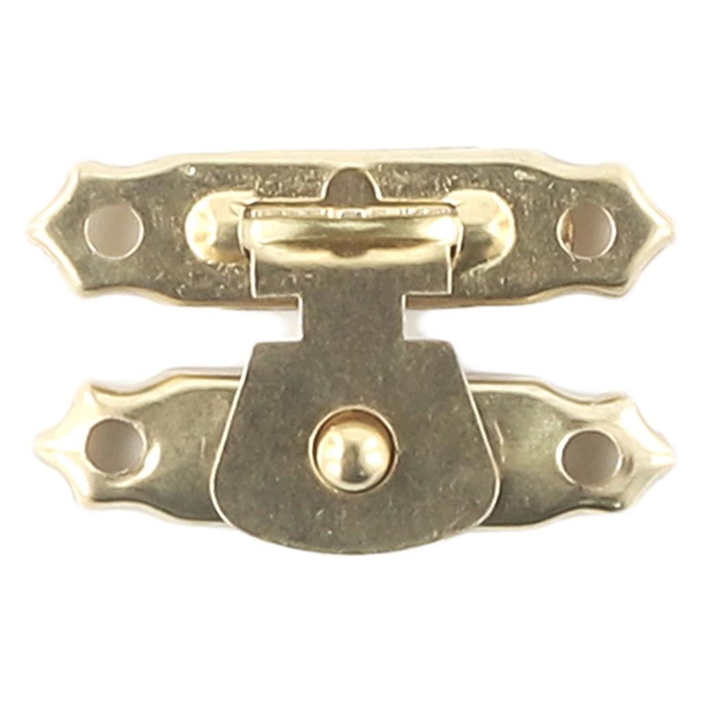 10Pcs Antique Bronze Hasps Iron Catch Latches Set For Jewellery Box Suitcase Wooden Box Hasps Buckle Furniture Hardware