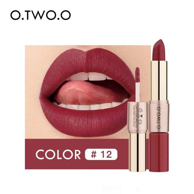 O.TWO.O - 2 in 1 Matte Liquid Lipstick - 4 Colours