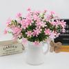 Multicolor Simulation Flower Silk Petals Faux Flower  Desktop Ornament