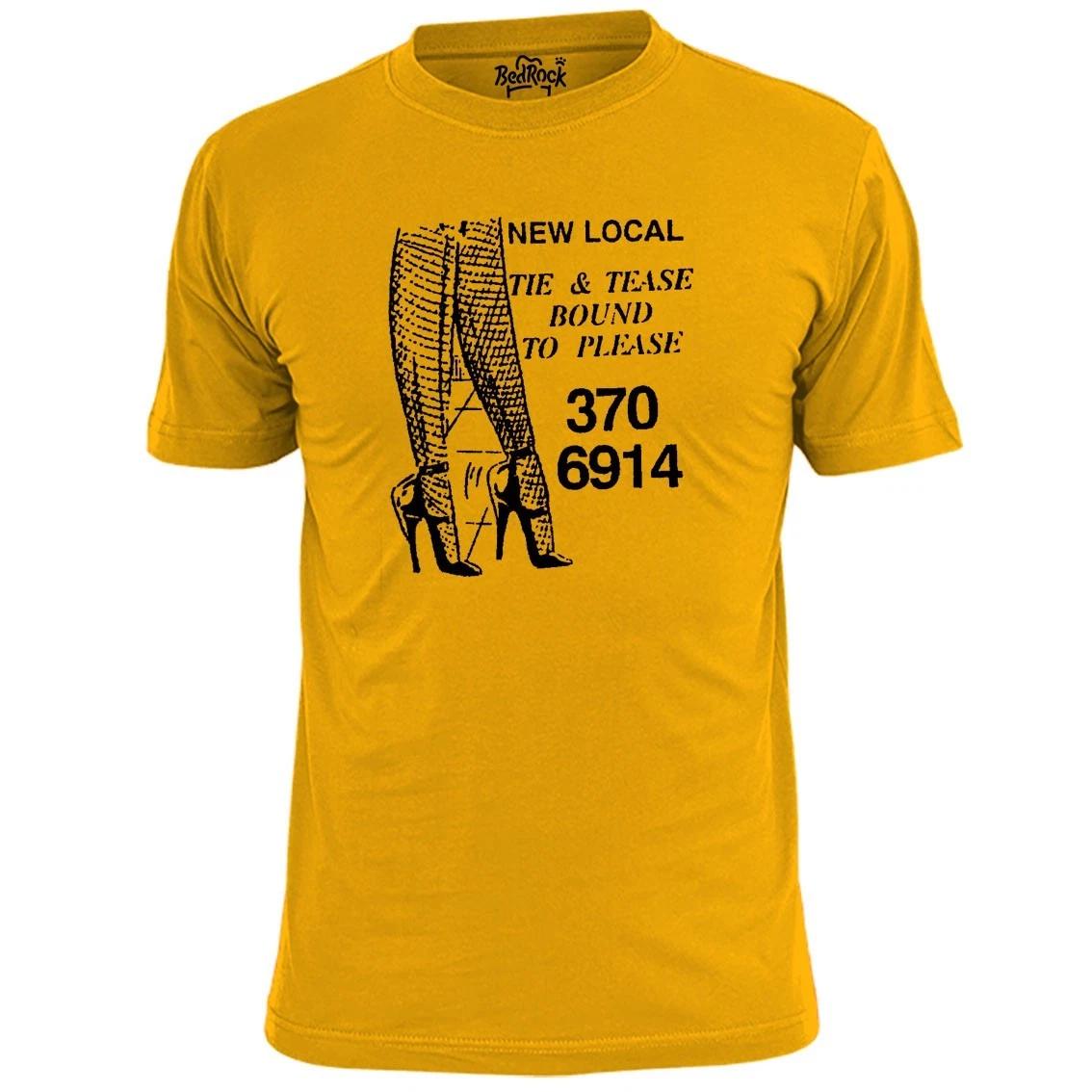 Mens Tie And Tease Escort Card T shirt Brothel S