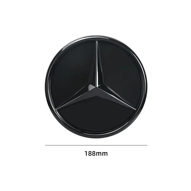 

Car Sticker 2025 Hot For Mercedes Benz 3D 188mm Front Grille Star Logo Emblem Badge For Mercedes-Benz C Class 2014-2018 GLC Car