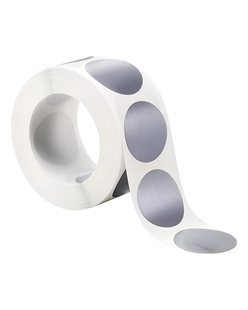 300 Stück 2,5 cm runde silberne Rubbelaufkleber, Rubbeletiketten, Aufkleber für Partyaktivitäten, Schreibwarenaufkleber