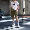 Adidas Big Logo Print Crew Neck T-Shirt Men Tops White HE9939