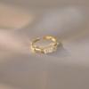 Opal Bamboo Versatile Ring Women's New Chinese High-end Fashion Opening Adjustment Trendy Ring Jewelry