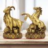 12 Chinese Pure Copper Zodiac Animal Figurines Set, Rat, Ox, Tiger, Rabbit, Dragon, Snake, Horse, Goat, Monkey, Rooster, Dog,Pig