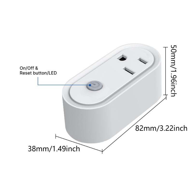 Intelligent Plug Matter Wifi Socket Accessories Power Monitor Power Switch For Home Automation Device 15A Timer Outlet