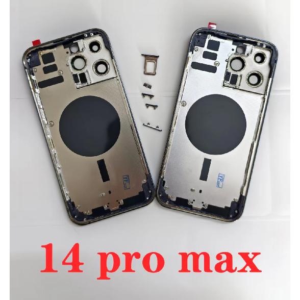 Rear Shell OEM For iPhone 13 Pro Max 12 Mini 11 SE3 14 Pro max Back Housing With Free Gifts,Back Shell Frame+Back Cover+Side Key