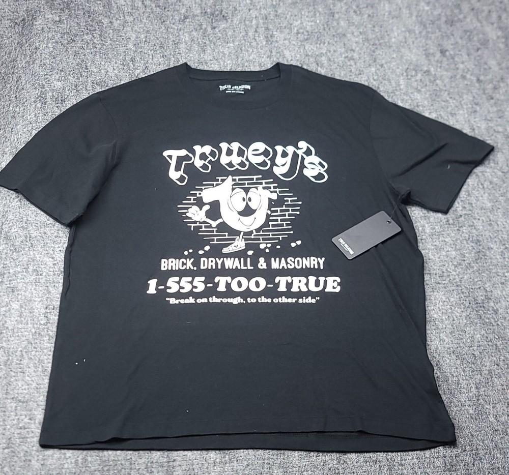 

Світшот True Religion Streetwear з графічним принтом, круглий виріз, розмір 2XL, рекомендована роздрібна ціна $59, унісекс XXL