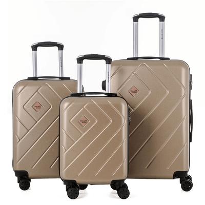 Set of 3 Rigid Suitcases (M-66cm) (S-56cm) (XS-45cm) PRICE CHAMPAGNE