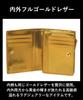 Golbe Wallet, Italian Leather, L-Zip, Gold