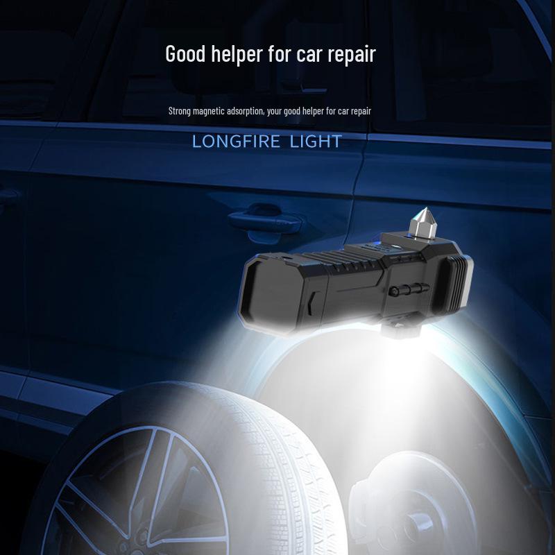 Multifunctional Car Safety Hammer & USB Power Bank Flashlight