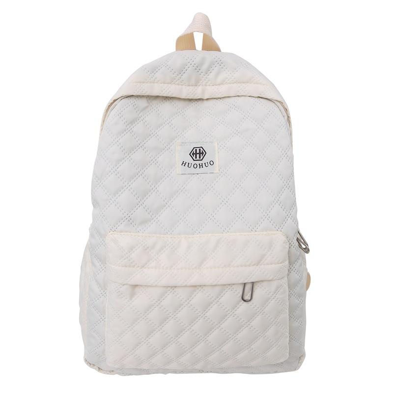 Trendy Checked Backpacks for Students, Male Student Backpacks, Large-capacity Campus Backpacks