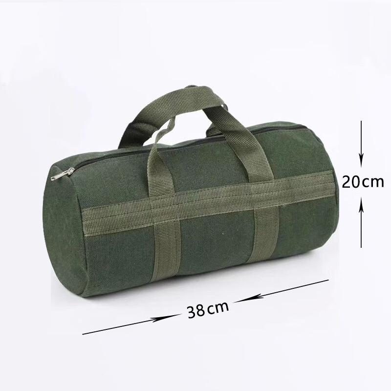 Heavy-Duty Canvas Round Tool Storage Bag