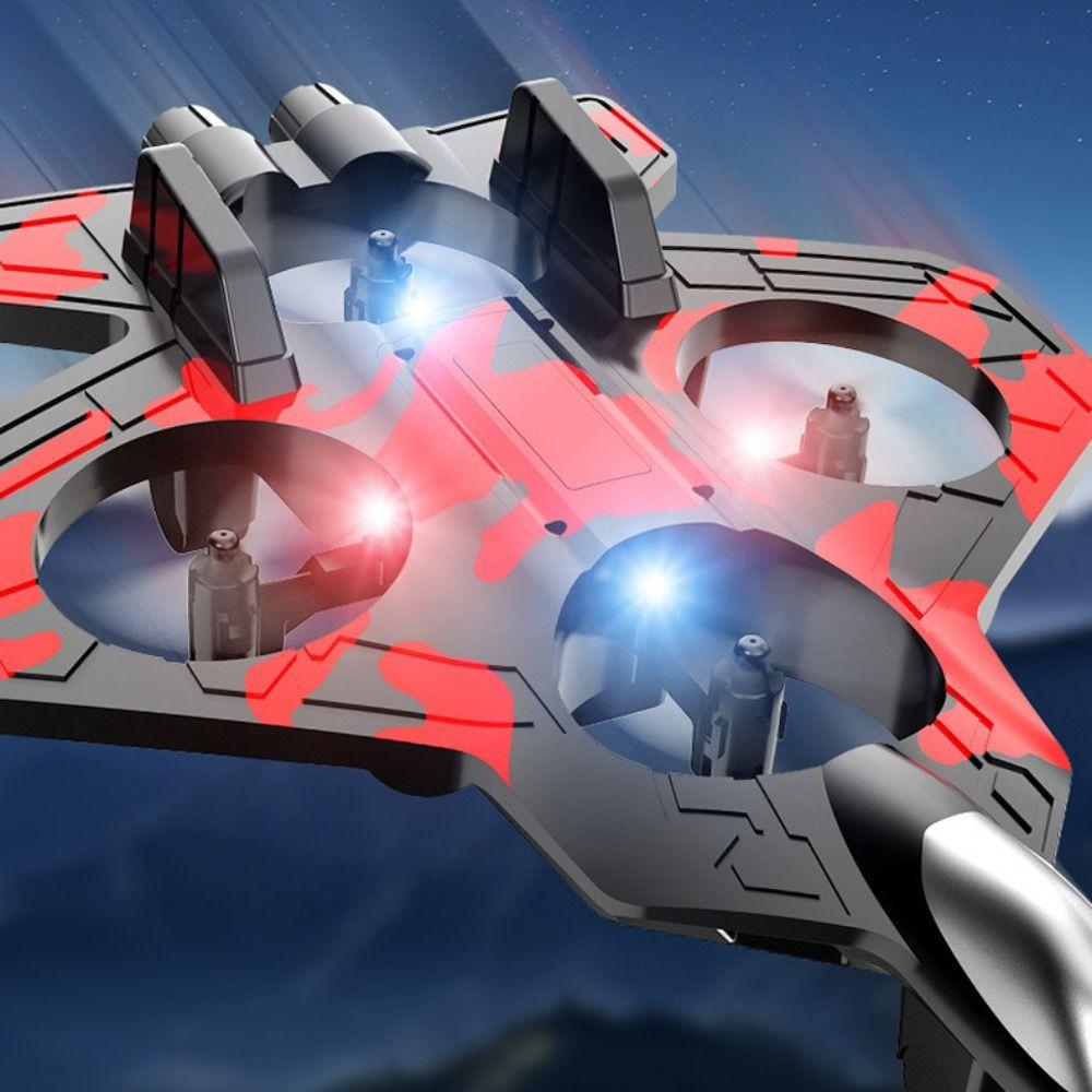 Gravity Sensing Four Motor Helicopter Toy Rechargeable RC Hobby Jet Plane  Kids Gifts