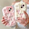 iPhone 17 Pro Max Cartoon Bow Cloud Plush Protective Case