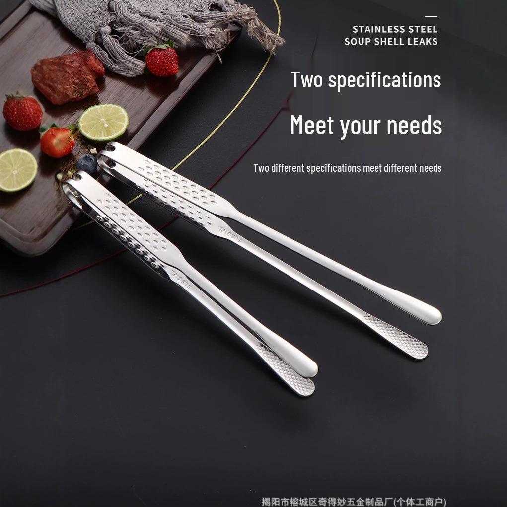 316L Stainless Steel Tongs for Food, BBQ, Steak, and Buffet