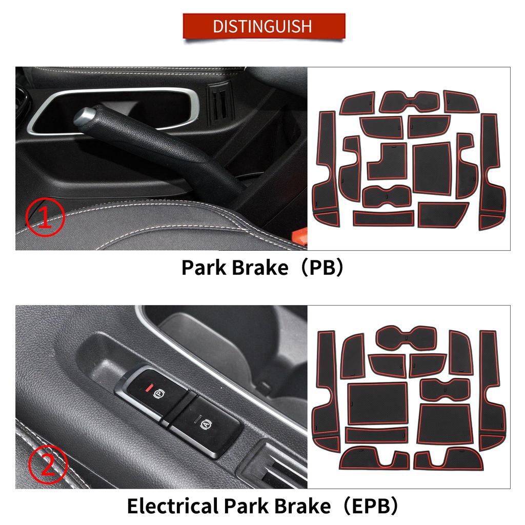 Smabee Car Gate Slot Cup Mat for Chevrolet Captiva 2019 - 2024 Anti-Slip Door Groove Pad Interior Accessories Non-Slip Coaster