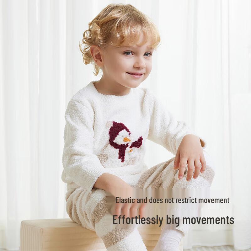 YEEHOO Kids' Warm Fleece Pajama Set