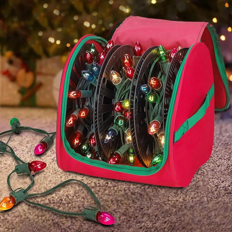 Christmas LED Light Storage Box Christmas Storage Bag Oxford Storage Bag For Christmas Multifunctional Storage Bag