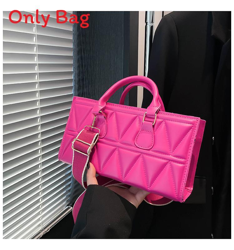 Simple Womens Pu Crossbody Bag With Quilted Design For Urban Fashion