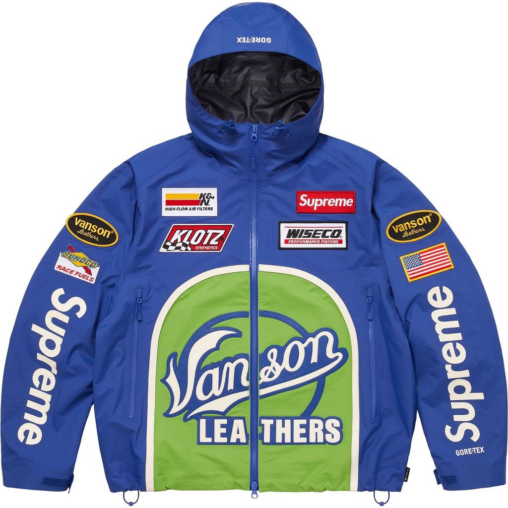 Supreme X Vanson Leathers FW25 GORE TEX Shell Jas Unisex SUP-FW25-019