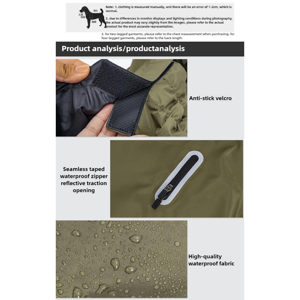 Outdoor Waterproof Dog Clothes Raincoat for Small and Medium-sized Dogs New Pet Raincoat for Outdoor Use In All Seasons