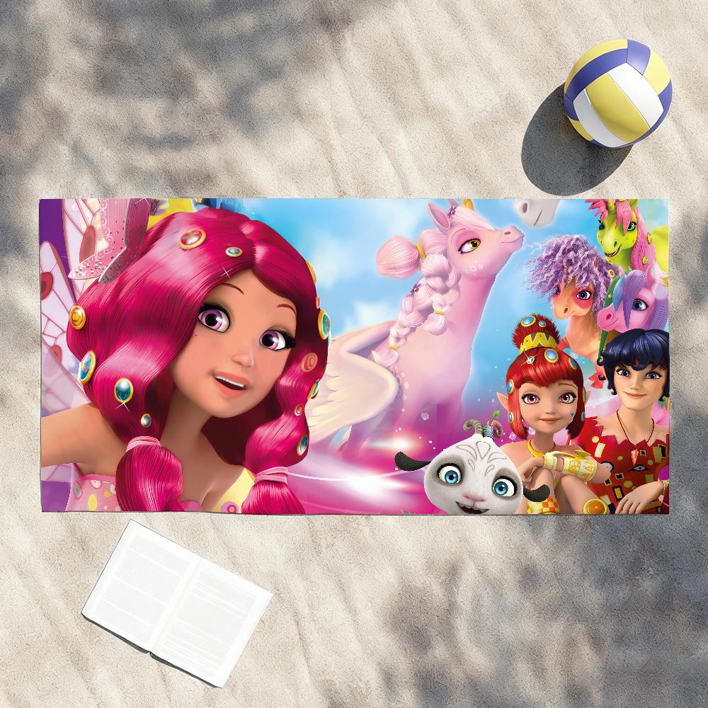 Cartoon M-Mia and Me Girl Towel Shower Sauna Travel Spa Quick Dry Gym Accessories Soft Large Beach Towels
